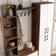 ASIR Hanah Home Viyana DA Hall Stand in Walnut and White