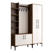 ASIR Hanah Home Viyana DA Hall Stand in Walnut and White