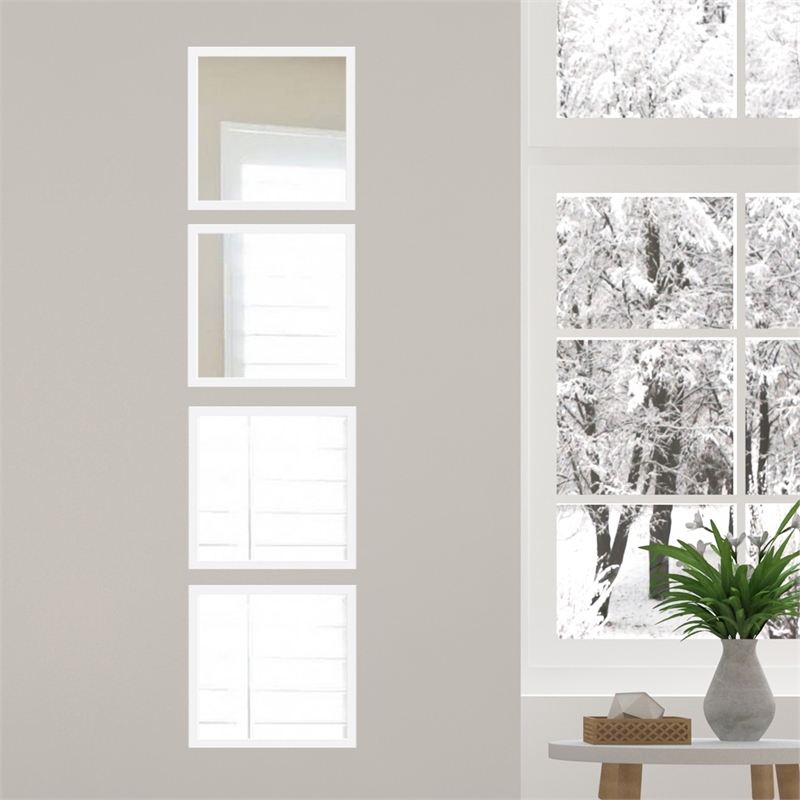 ASIR Wallity SETAYNA071 White, Silver Mirror Set