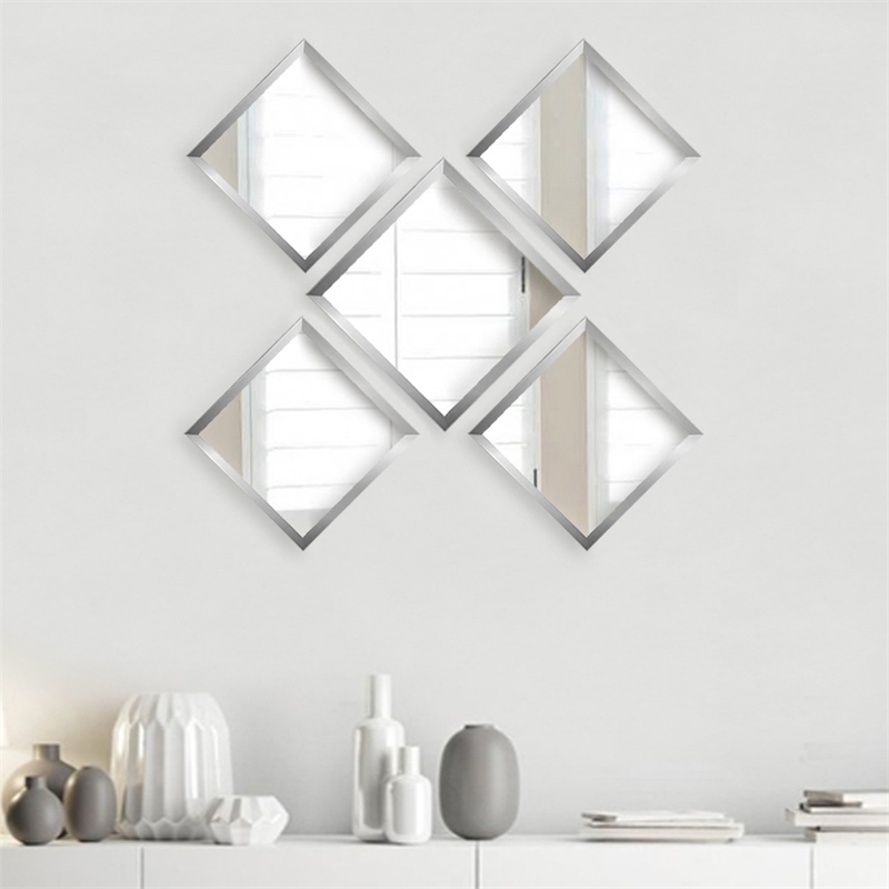 ASIR Wallity SETAYNA049 Silver Mirror Set