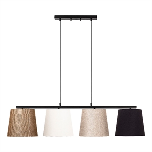 ASIR Opviq Varlik - 10815 Black, Gold, White, Beige Chandelier