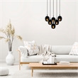 ASIR Opviq Efe - 2181 Black, Fume Chandelier
