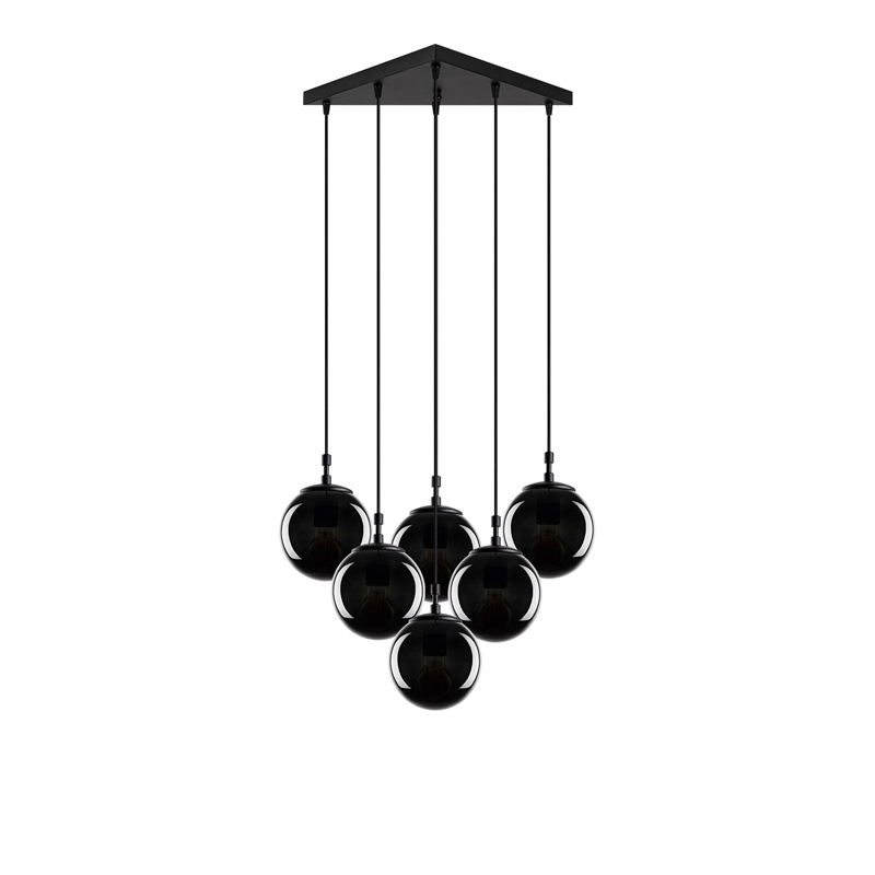 ASIR Opviq Efe - 2181 Black, Fume Chandelier