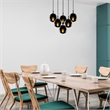 ASIR Opviq Efe - 2181 Black, Fume Chandelier