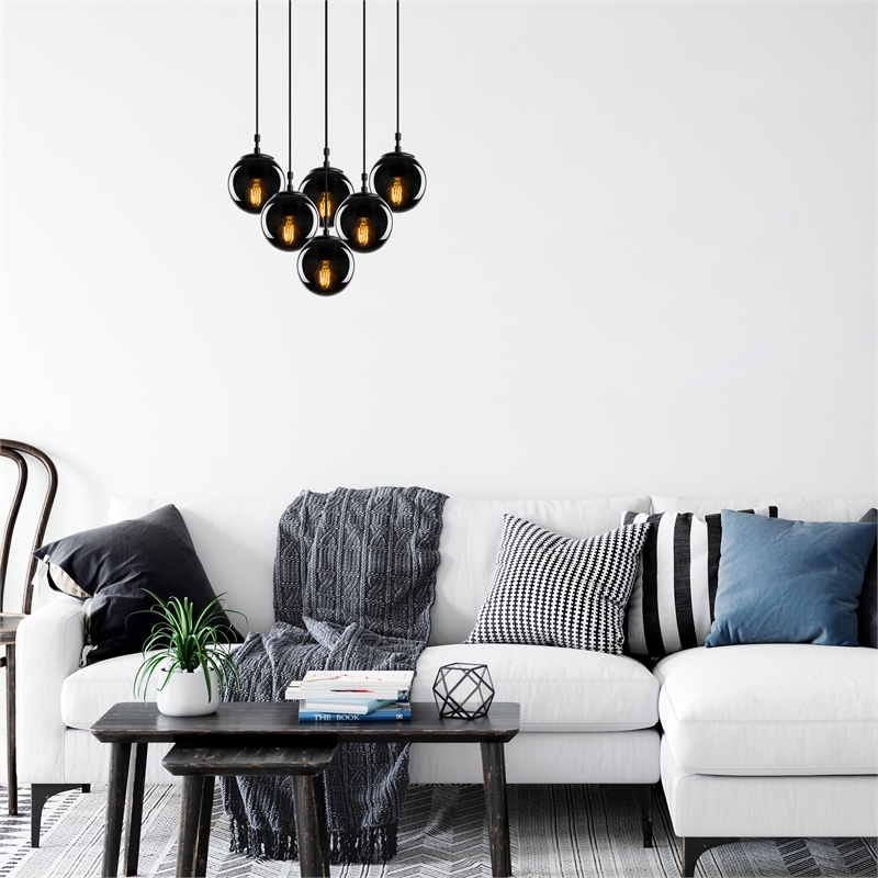 ASIR Opviq Efe - 2181 Black, Fume Chandelier