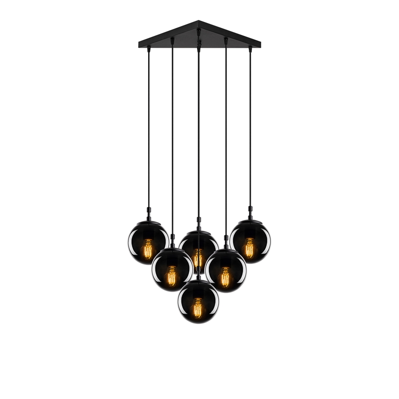 ASIR Opviq Efe - 2181 Black, Fume Chandelier