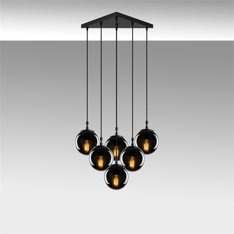 ASIR Opviq Efe - 2181 Black, Fume Chandelier