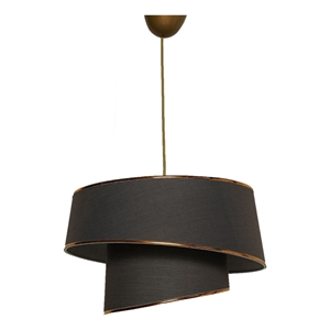 ASIR Opviq Barette - Gold, Anthracite Chandelier