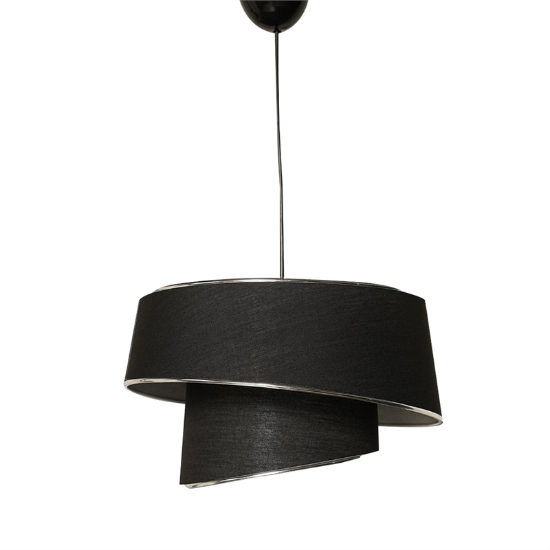 ASIR Opviq Barette - Silver, Black Chandelier
