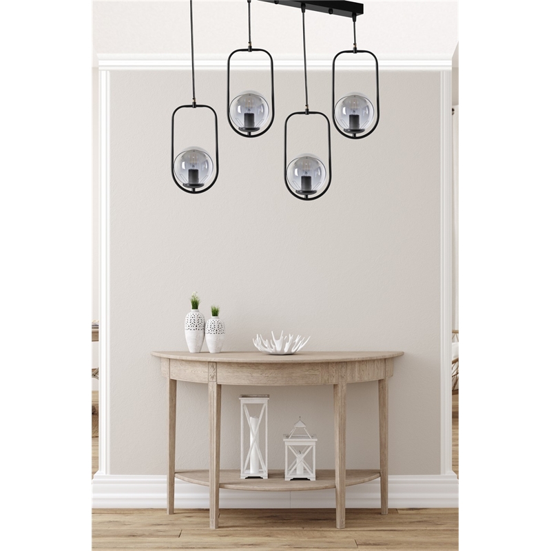 ASIR Opviq 8496-7 Black Chandelier