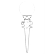ASIR Opviq BBO-68171-BSY Black, White Outdoor Wall Lamp