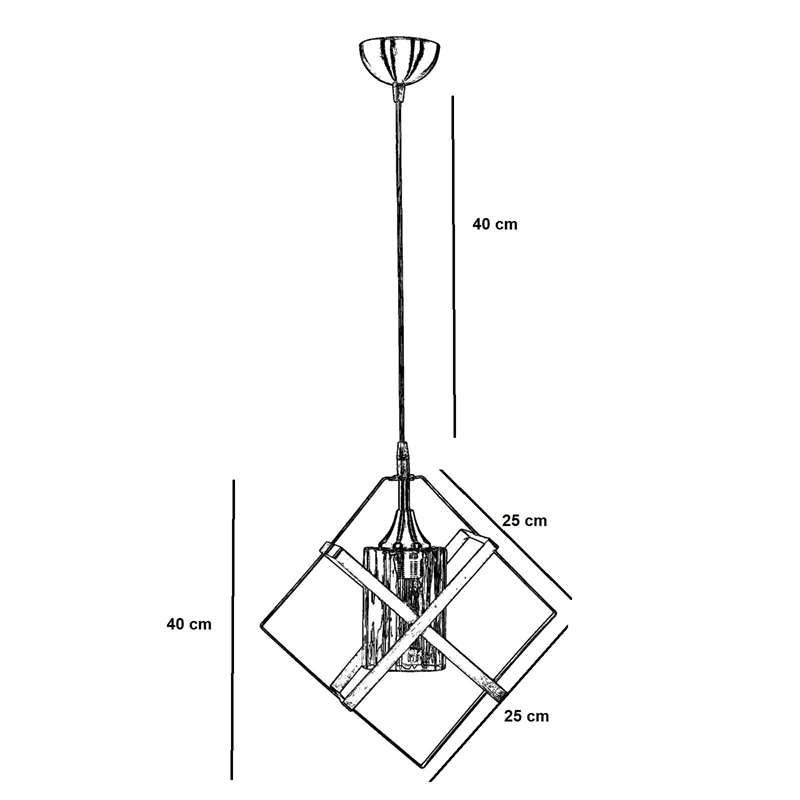 ASIR Opviq 7809-1 Multicolor Chandelier
