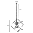 ASIR Opviq 7809-1 Multicolor Chandelier