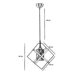 ASIR Opviq 7809-1 Multicolor Chandelier