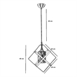 ASIR Opviq 7809-1 Multicolor Chandelier