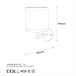 ASIR Opviq Way - 11608 Black, White Wall Lamp