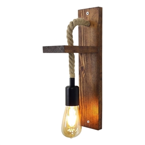 ASIR Opviq Ahsap Aplik 17 Walnut Wall Lamp
