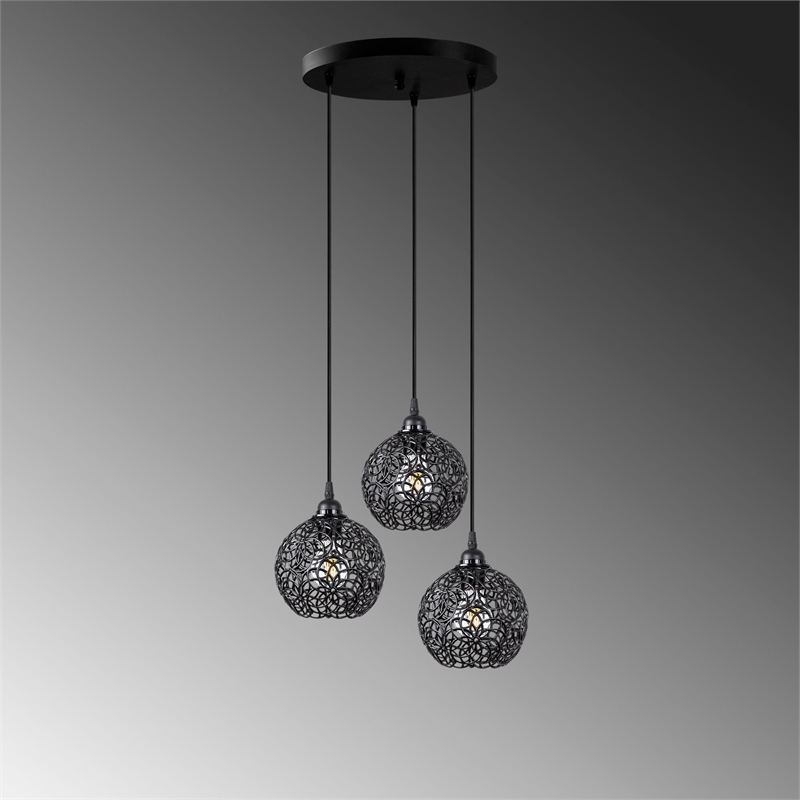 ASIR Opviq Hay - 11890 Black Chandelier