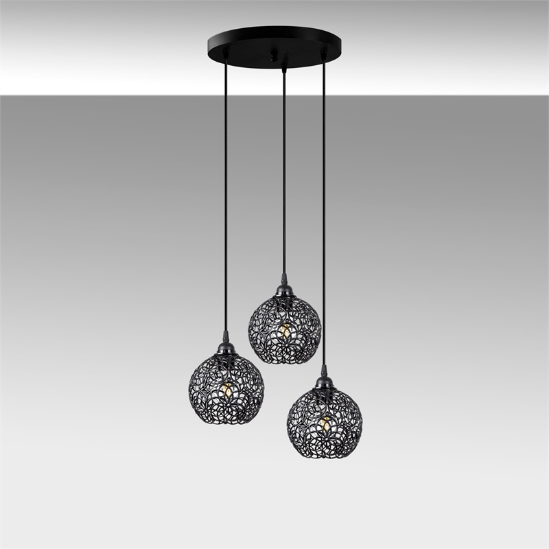 ASIR Opviq Hay - 11890 Black Chandelier