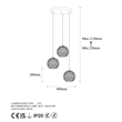 ASIR Opviq Hay - 11890 Black Chandelier