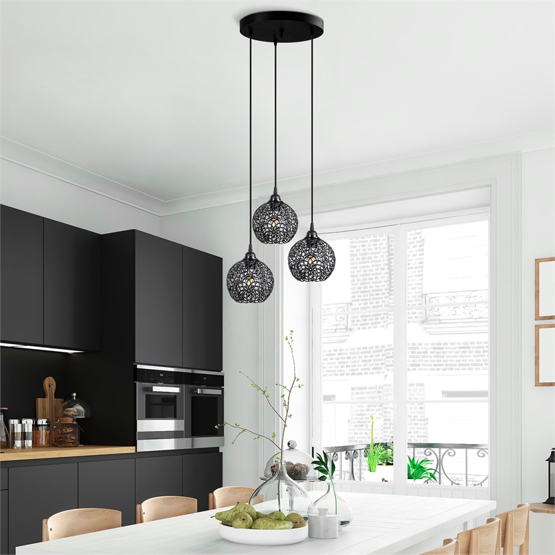 ASIR Opviq Hay - 11890 Black Chandelier