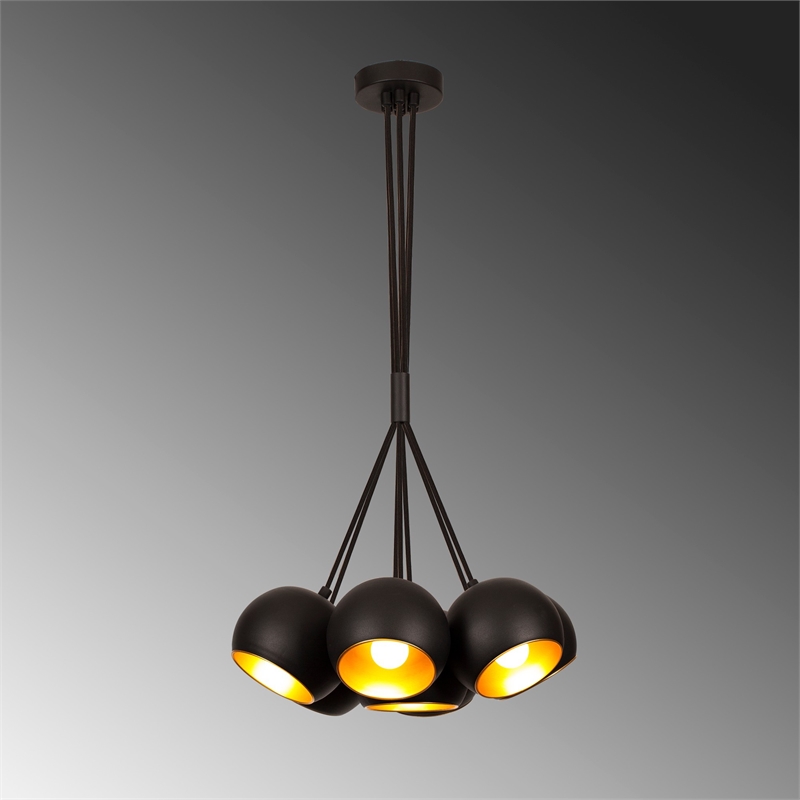 ASIR Opviq Sivani - MR-630 Black, Gold Chandelier