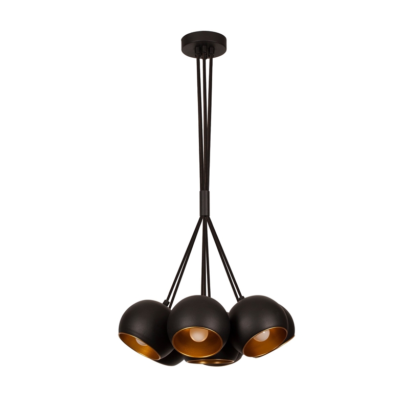 ASIR Opviq Sivani - MR-630 Black, Gold Chandelier