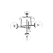 ASIR Opviq AV-4331-4T-BSY Black, Gold Chandelier
