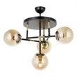 ASIR Opviq AV-4331-4T-BSY Black, Gold Chandelier