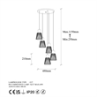 ASIR Opviq Kemtel - 11859 Shiny Gold Chandelier