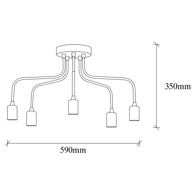ASIR Opviq Candelabra - 1183 Vintage Chandelier