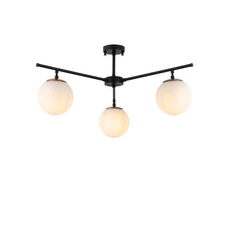 ASIR Opviq Atmaca - 10250 Black, Gold, White Chandelier