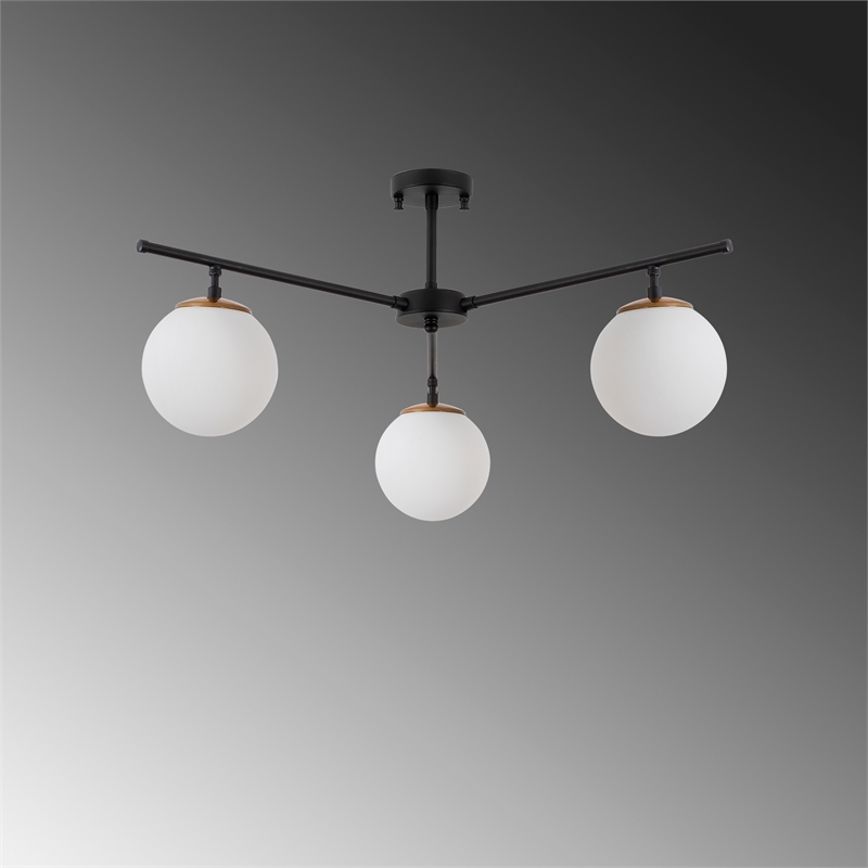 ASIR Opviq Atmaca - 10250 Black, Gold, White Chandelier