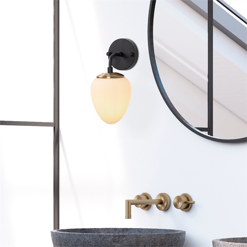 ASIR Opviq Ns - 10680 Black, Antique, Cream Wall Lamp