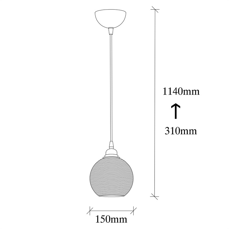 ASIR Opviq Smoked - 030 Fume Chandelier