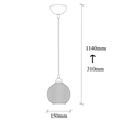 ASIR Opviq Smoked - 030 Fume Chandelier