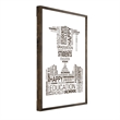 ASIR Wallity TD069 Natural Decorative Framed Wooden Painting