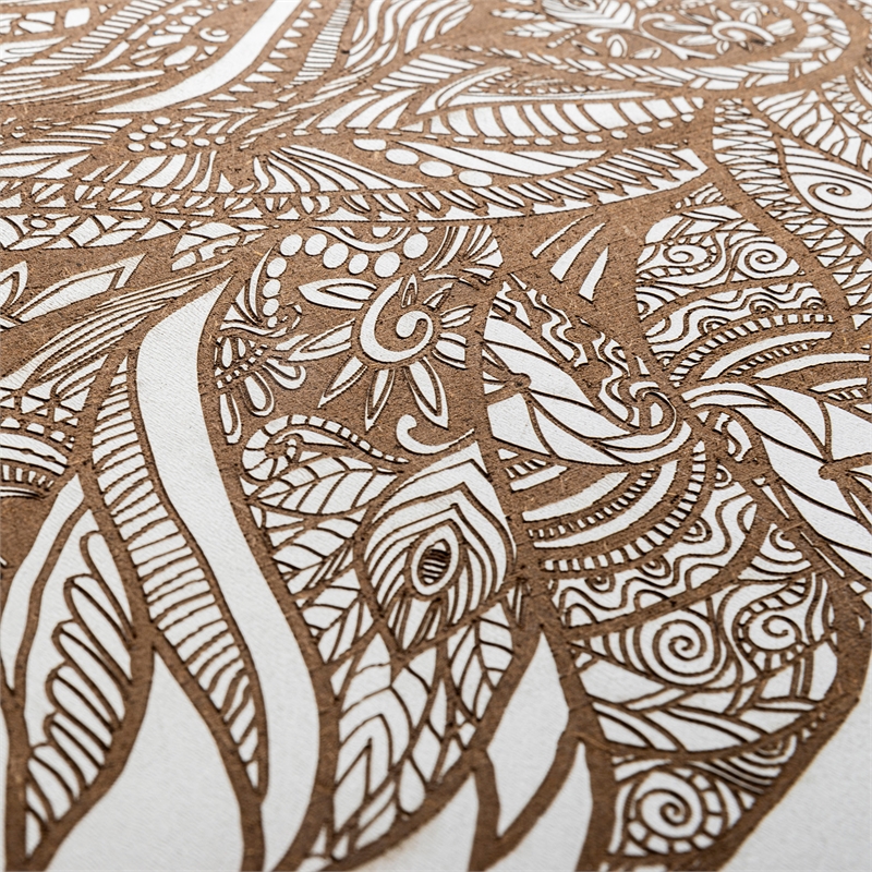 ASIR Wallity TD069 Natural Decorative Framed Wooden Painting