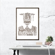 ASIR Wallity TD069 Natural Decorative Framed Wooden Painting
