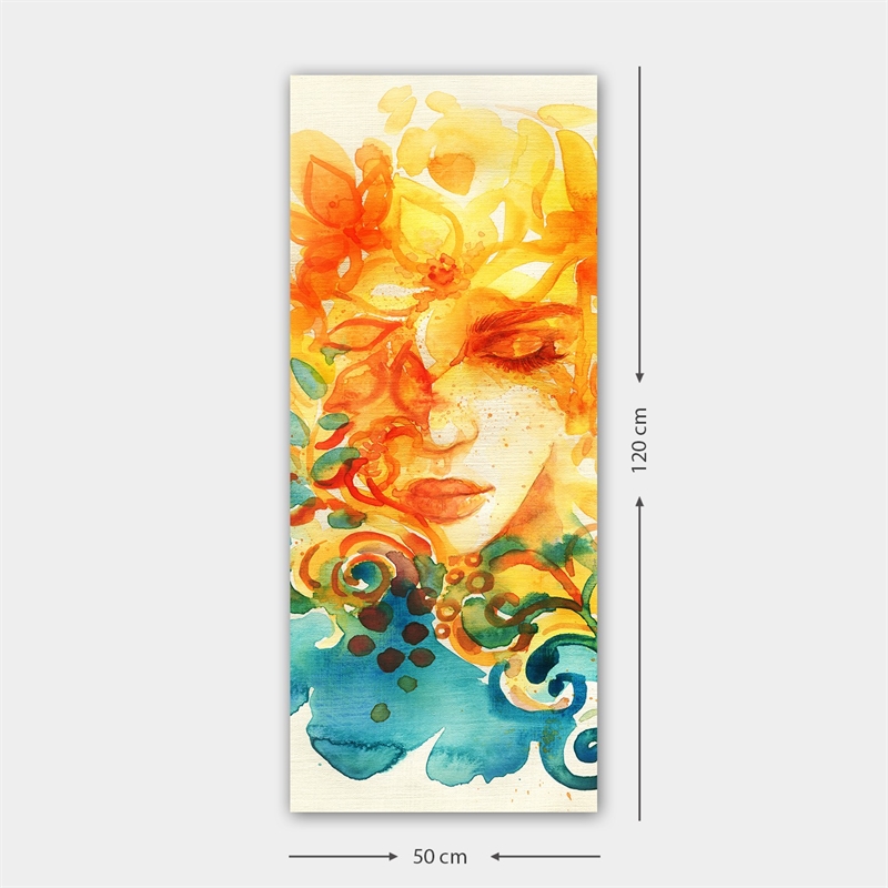ASIR Wallity DKY2122748144150120 Multicolor Decorative Canvas Painting