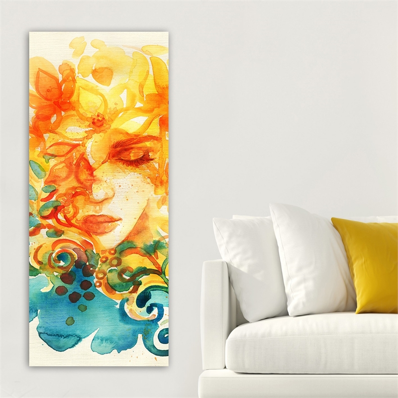 ASIR Wallity DKY2122748144150120 Multicolor Decorative Canvas Painting