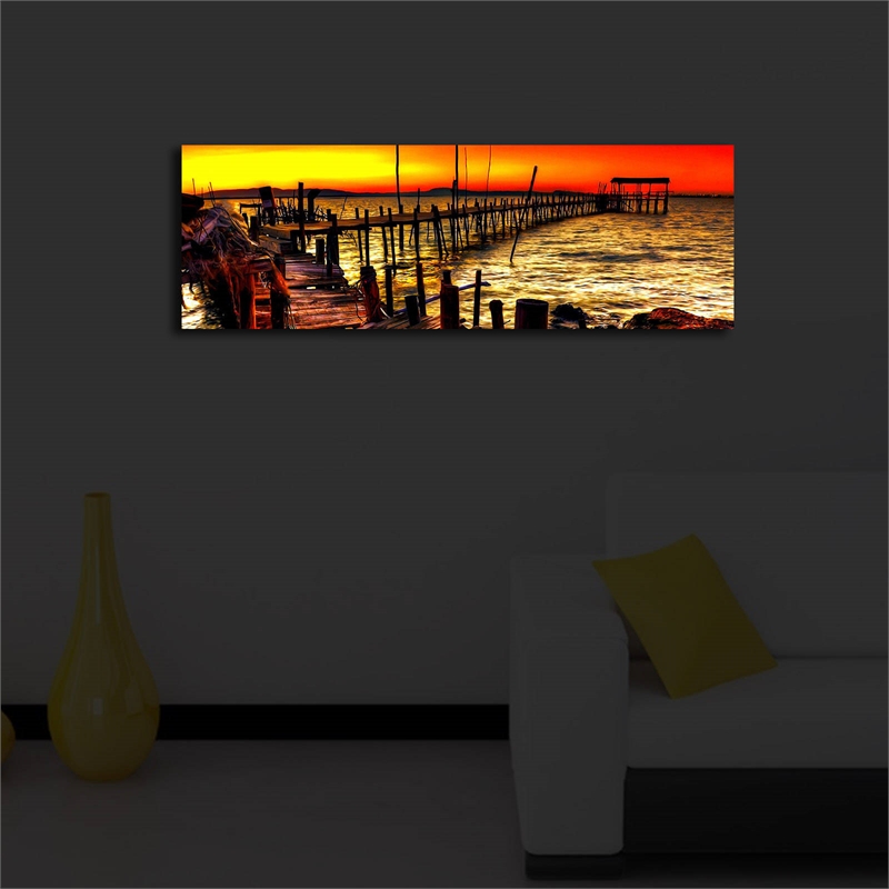 ASIR Wallity 3090IACT-46 Multicolor Decorative Led Lighted Canvas Painting