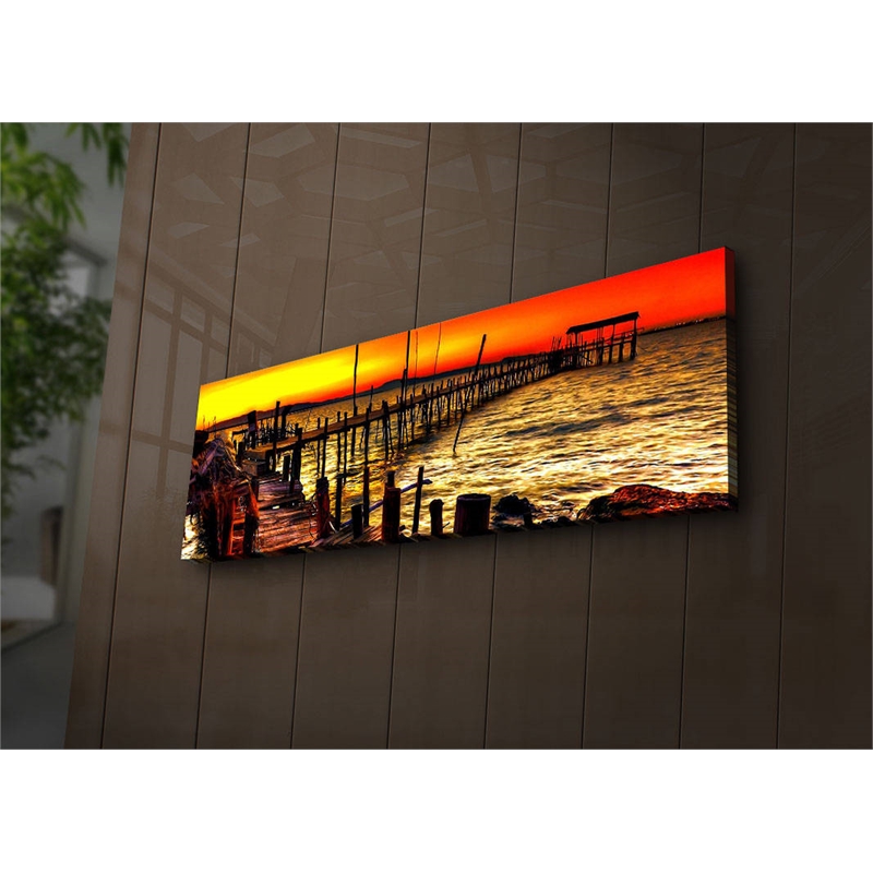 ASIR Wallity 3090IACT-46 Multicolor Decorative Led Lighted Canvas Painting