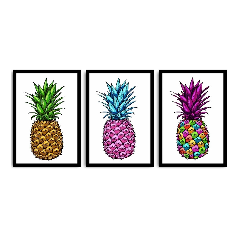 ASIR Wallity 3PSCT-10 Multicolor Decorative Framed MDF Painting