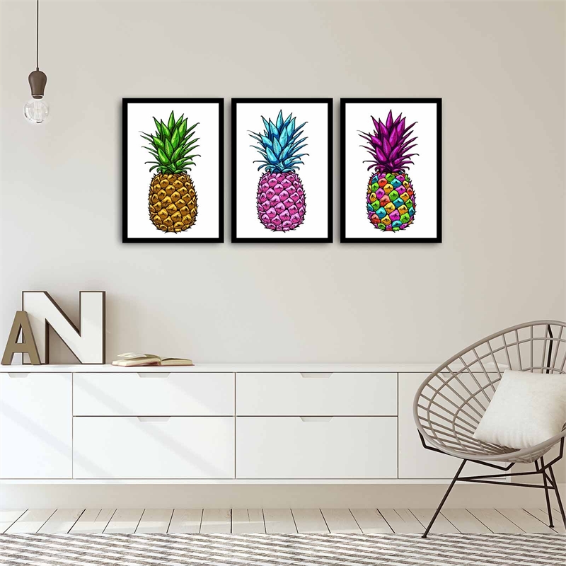 ASIR Wallity 3PSCT-10 Multicolor Decorative Framed MDF Painting