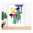 ASIR Wallity BC1087633418 Multicolor Decorative Framed MDF Painting