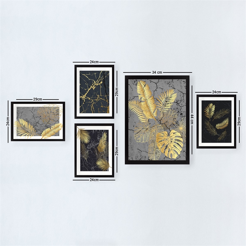 ASIR Wallity SET066 Multicolor Decorative Framed MDF Painting