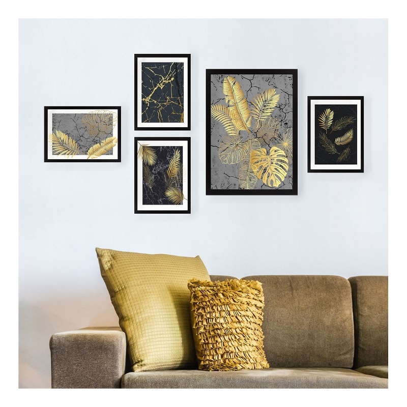 ASIR Wallity SET066 Multicolor Decorative Framed MDF Painting
