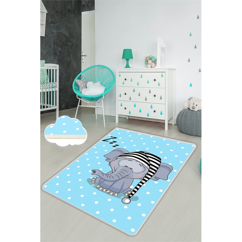 ASIR Conceptum Hypnose Elephant Sleep Multicolor Hall Carpet