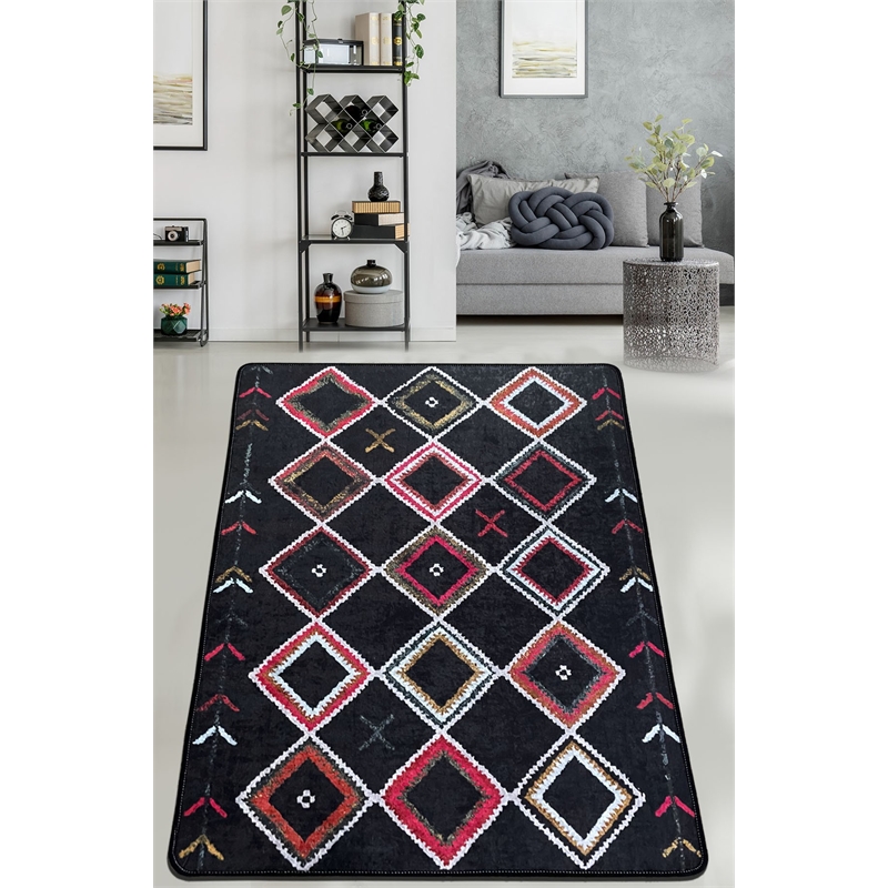 ASIR Conceptum Hypnose National Black Djt Multicolor Carpet
